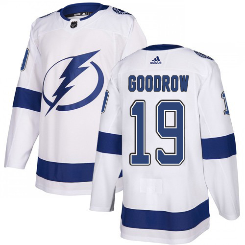 Adidas Tampa Bay Lightning #19 Barclay Goodrow White Road Authentic Youth Stitched NHL Jersey->youth nhl jersey->Youth Jersey
